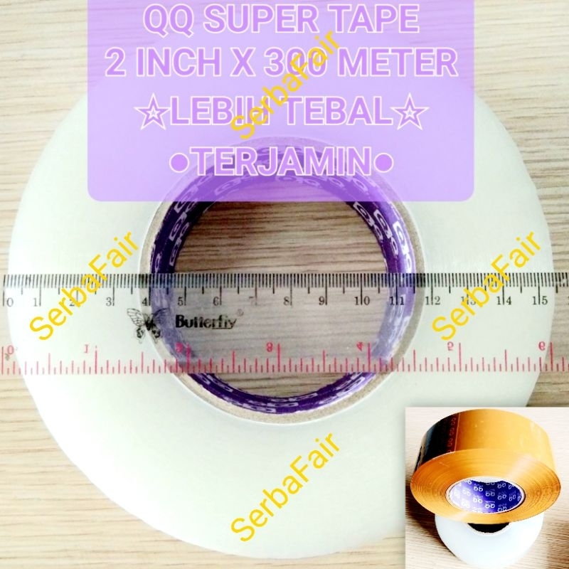 

Lakban QQ Bening/Coklat 2Inch(45mm) 300METER = 330YARDS LEBIH TEBAL DIATAS PASARAN