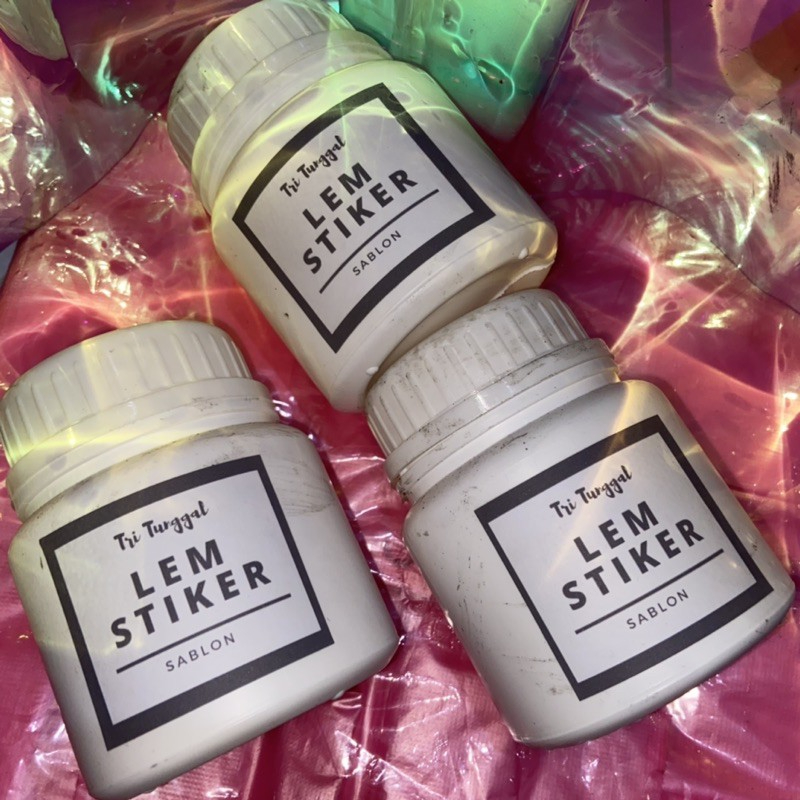 Lem Stiker / Meja Kemasan 500gr Glue Adhesive Super Kuat Awet Perekat Sticker Sticky Tahan Lama Mult