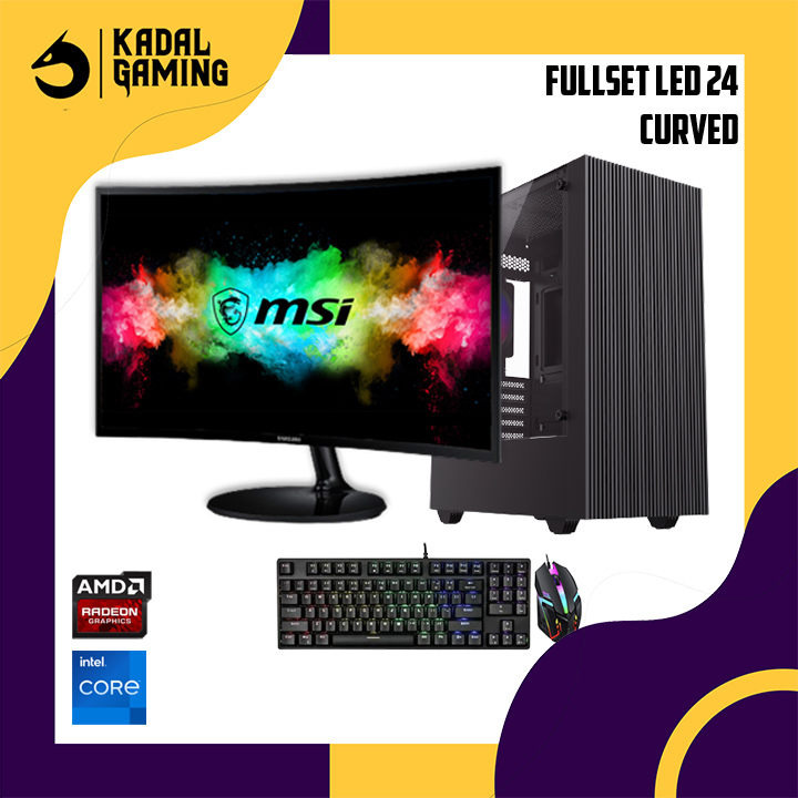 PROMO! PC GAMING EDITING INTEL CORE I7 10700F VGA RX 580 8GB FULLSET AUTOCAD SKETCH UP LUMION