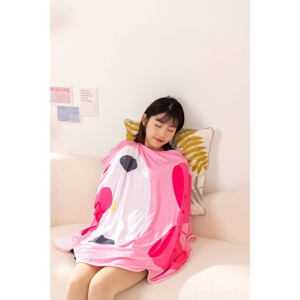 SELIMUT CINNAMOROLL MELODY KUROMI POMPOMPURIN BLANKET TIDUR IMPOR