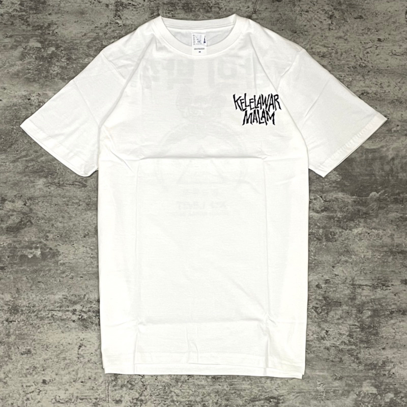 noov music merch Kelelawar Malam - Korea Tour Tshirt - White | Original Merchandise Kaos Pria
