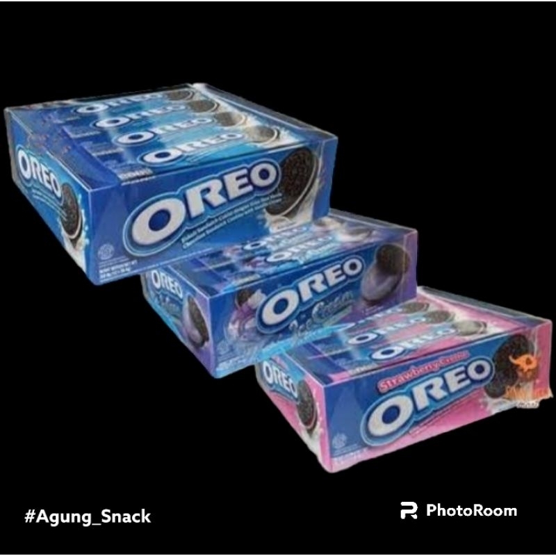 

Oreo Cream Biskuit | Varian Rasa | ( 1 Box Isi 12 Bungkus )@36.8Gram