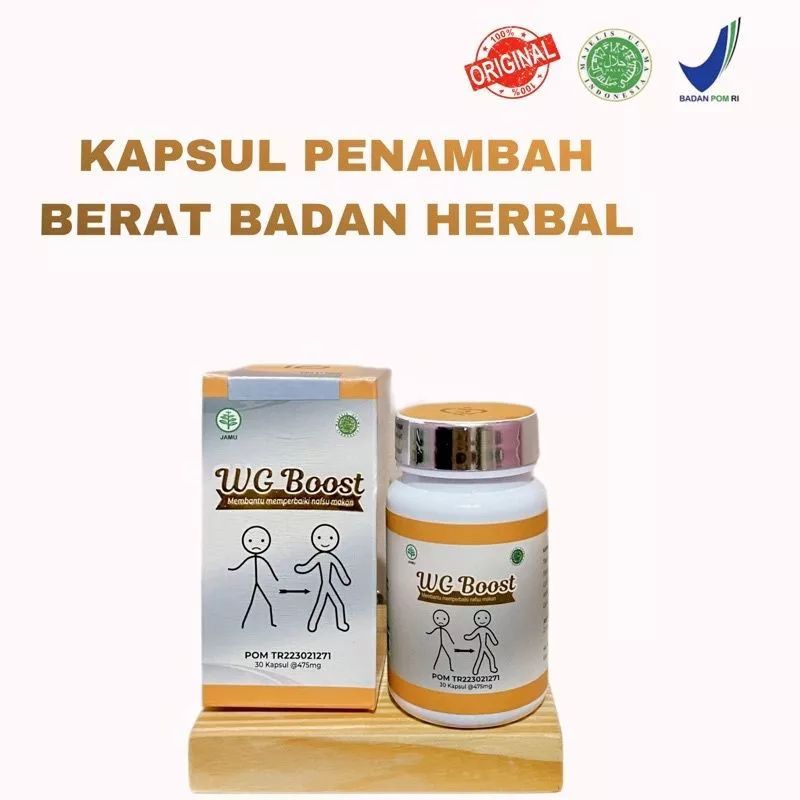 WG BOOST  Obat Herbal penggemuk Badan Asli Original