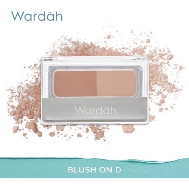 WARDAH Blush On Indonesia / 4g / 2 Warna Pigmented Intense Natural / Pewarna Perona Pipi Blushon Blusher Blushing / Microcoated Particle / Tahan Lama Long Lasting Pigmented Glowing / Aplicator Mirror / Shade A B C D / Cosmetic Makeup Face Make Up Series