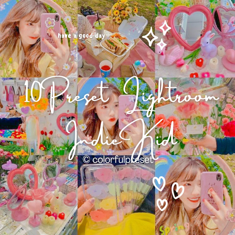 Edit Foto 10 Preset Light room - Indie Kid