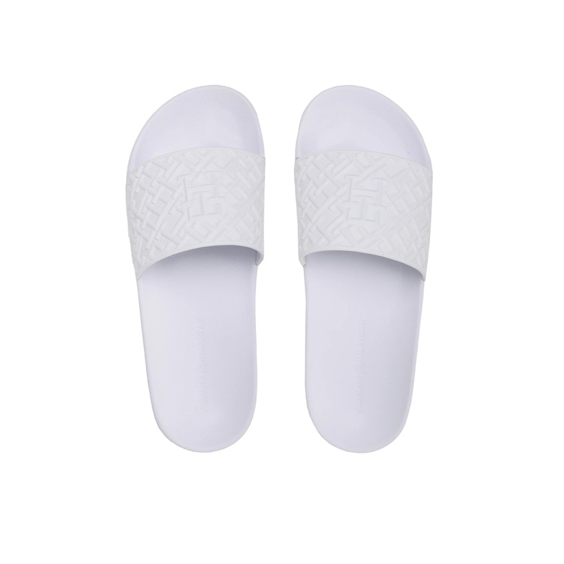 SANDAL SLIDE TOMMY HILFIGER FULL WHITE ORIGINAL AUTHENTIC