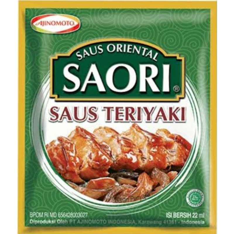 

Ajinomoto Saus Tiram Tariyaki Saori 23ml Sachet