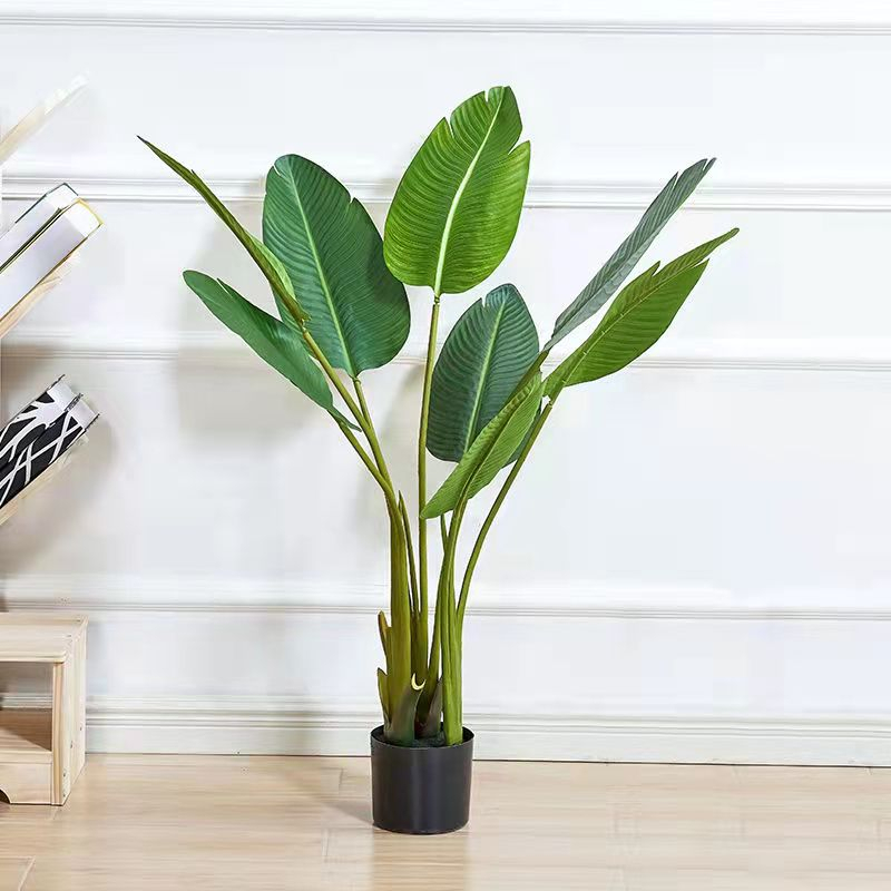 Pohon Pisang Palsu + pot tinggi 120cm / Pohon Hias Palsu / Artificial plant / cocok untuk dekorasi cafe kantor rumah atau sekolah - bahan high quality - tidak usah takut layu - Azgalery PBP78