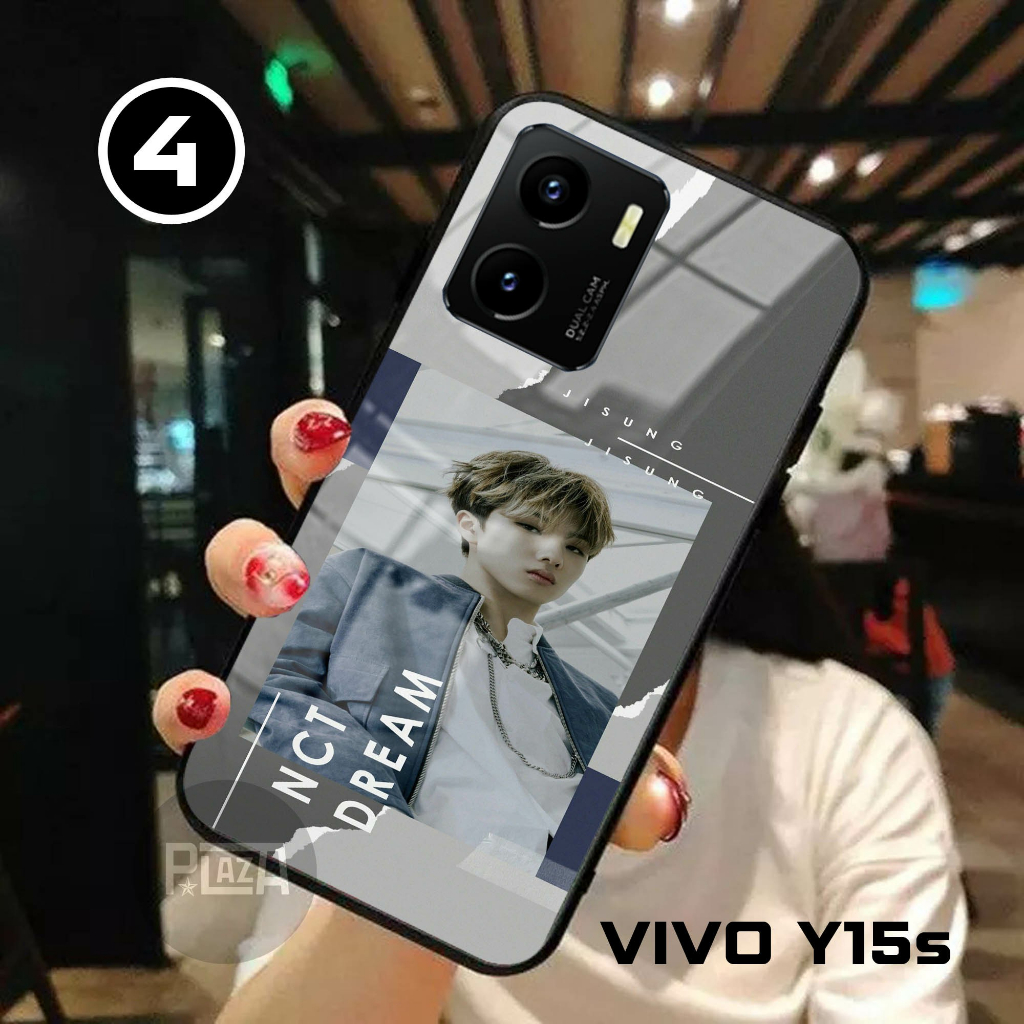 Softcase Glass Kaca NCT DREAM [K71] VIVO Y15s Terbaru Casing Handphone-Pelindung Handphone-Aksesoris Handphone-Plazacase.id