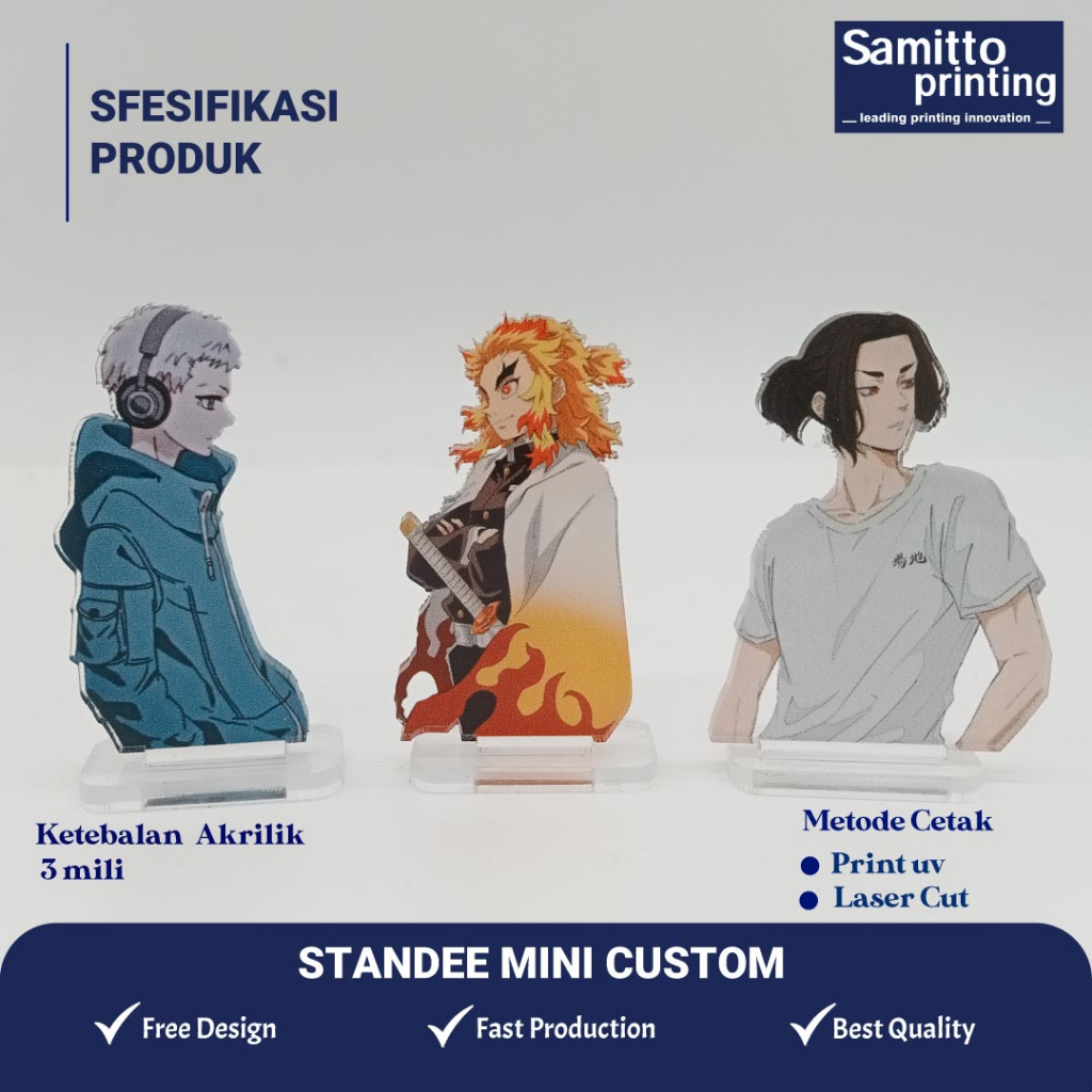 STANDEE MINI CUSTOM / STANDEE CUSTOM AKRILIK / STANDEE AKRILIK TRANSPARAN