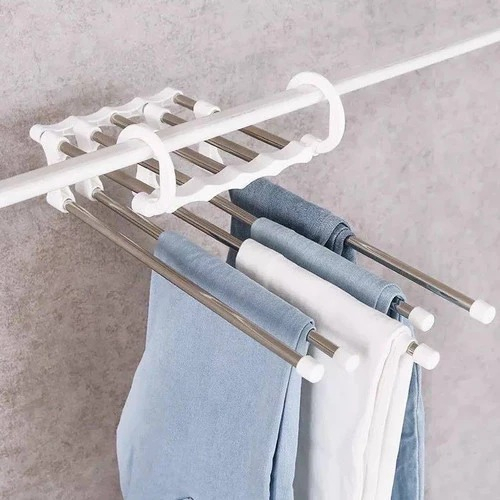 COD MAGIC HANGER 5 IN 1 STAINLESS - GANTUNGAN BAJU HANDUK CELANA LIPAT HANGER 5 IN 1 STAINLESS HANGER MAGIC GANTUNGAN JILBAB BAJU STAINLESS MULTIFUNGSI