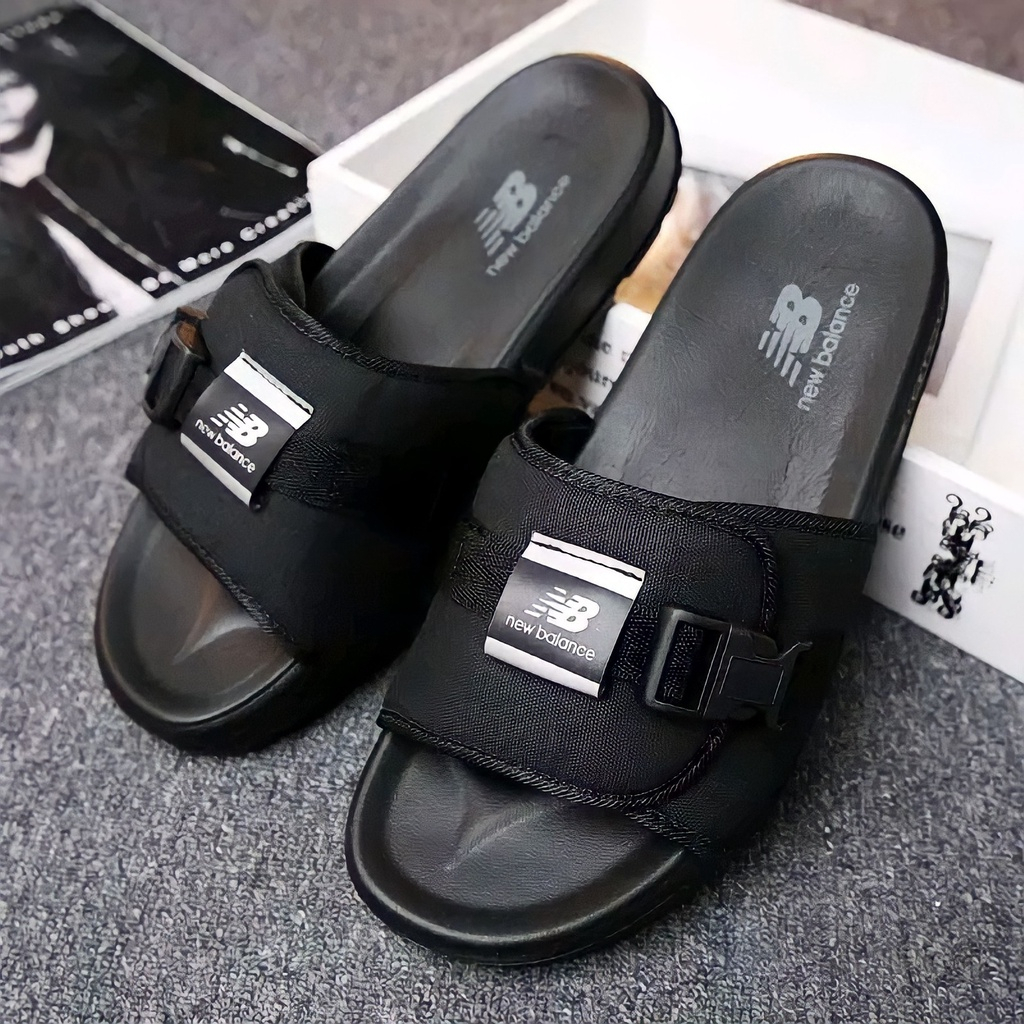 TERLARIS Sandal Slop Pria Fashion Slip On Dewasa Anti Slip Terbaru 2023-5