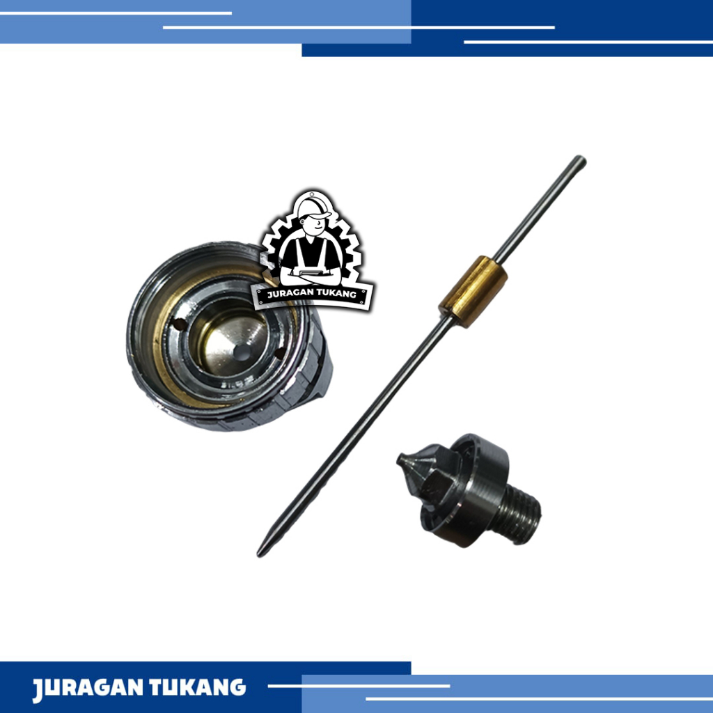 Set Nozzle Sparepart 1 mm Fluid Nozzle Spraygun K350 Auarita