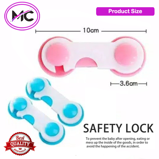 Kunci Pengaman Laci Lemari Pakaian Baju Pintu Kulkas Jendela Safety Lock Child Kitchen Set