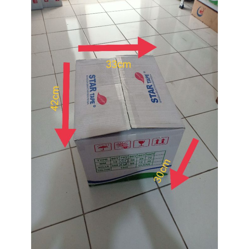 

Kardus Bekas Lakban Startape - Dus Bekas kondisi 90%-97% bagus UKURAN 42*33*30 cm