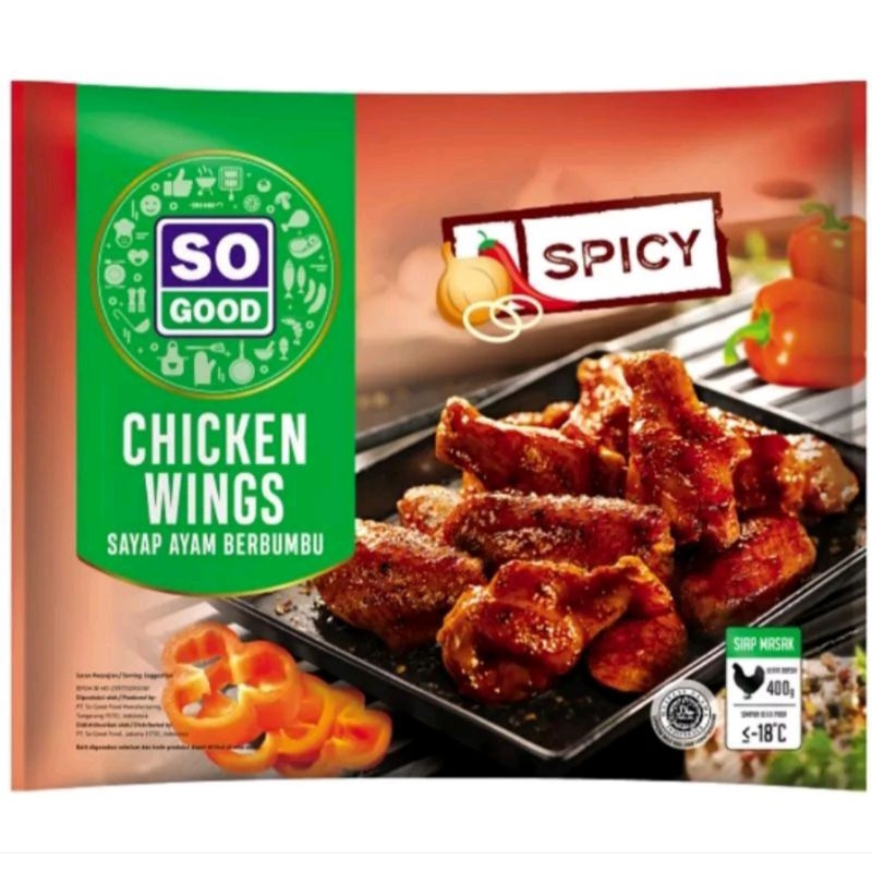 

So Good Chicken Wings Spicy 400gr
