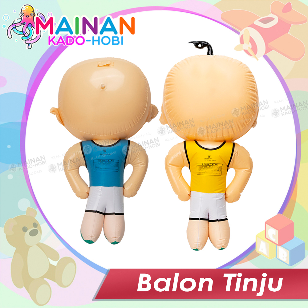 HADIAH MAINAN ANAK PUNCHING PUKUL BALON BOP BAGS KARAKTER IPIN UPIN