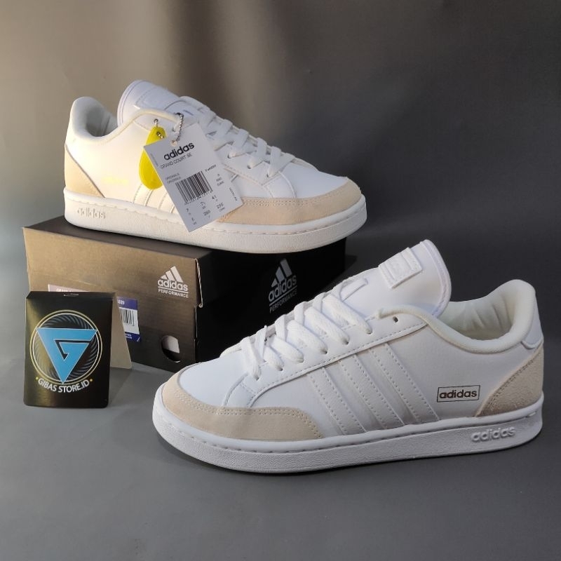 adidas tennis grand court se shoes pria putih fw6689 cloudfoam