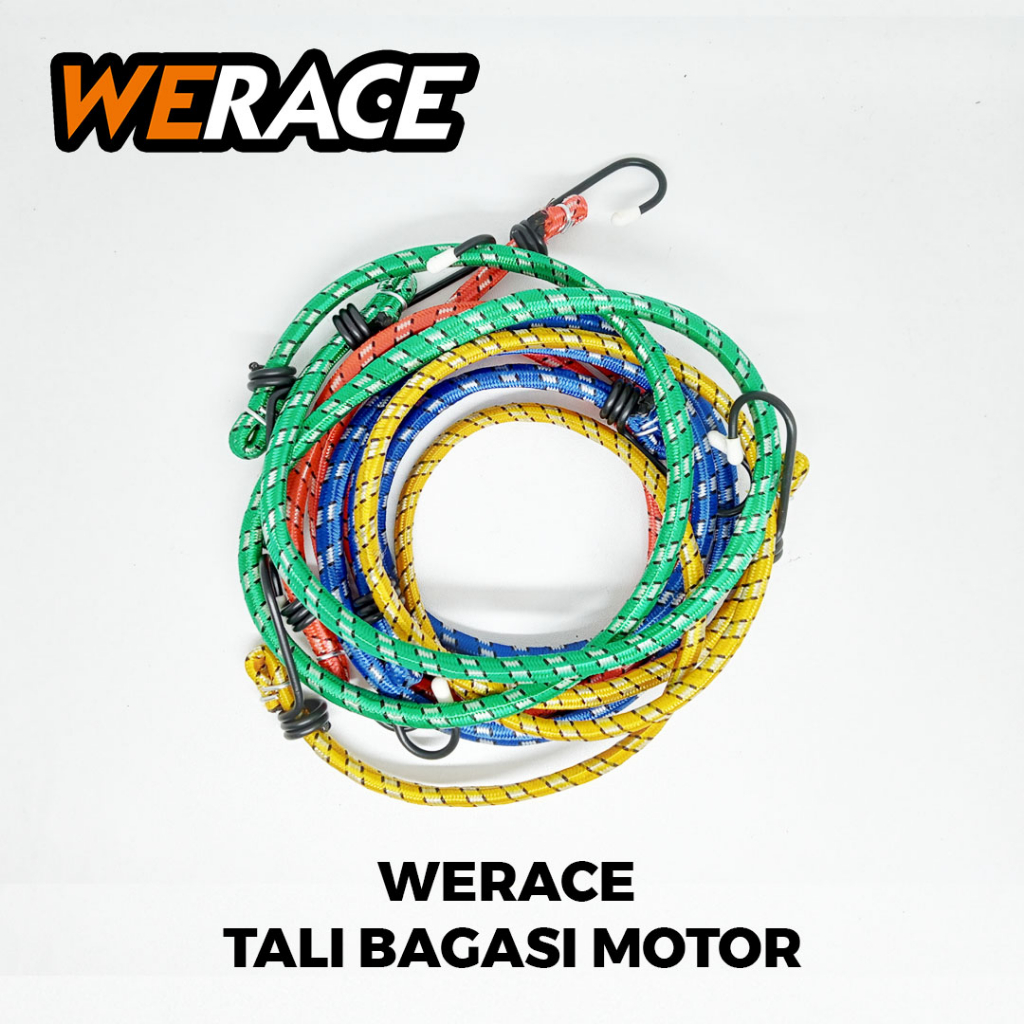 [WERACE] TALI BAGASI MOTOR ELASTIS TALI BAGASI JOK MOTOR DAN SEPEDA PANJANG 1 METER 100CM