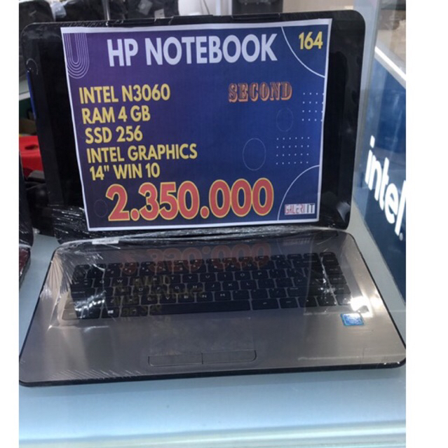 Laptop HP Notebook Intel N3060 RAM 4 SSD 256GB Second