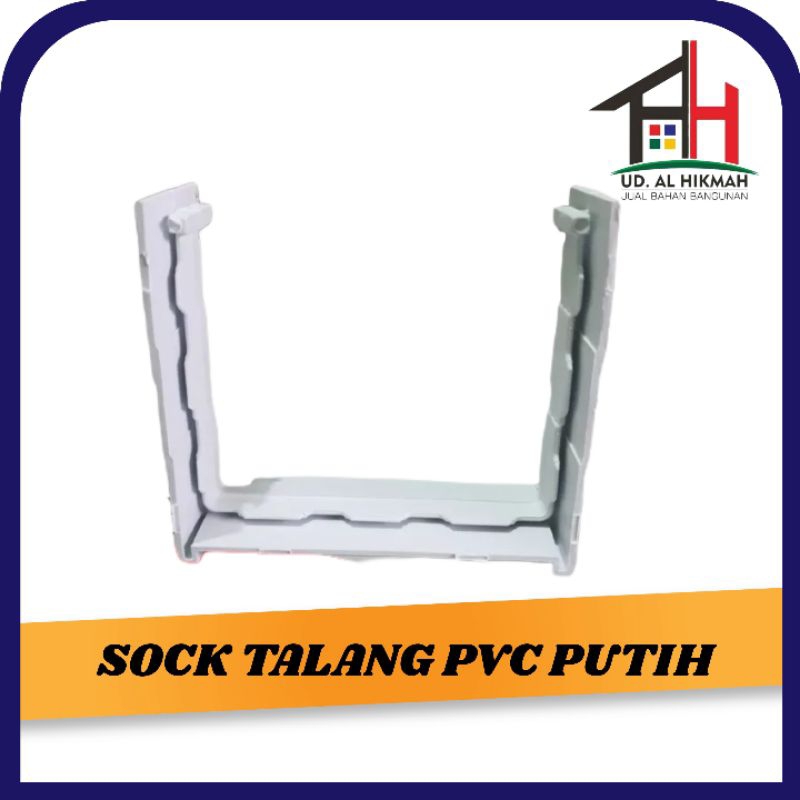 SAMBUNGAN TALANG PVC SOCK SOK TALANG AIR PVC PUTIH