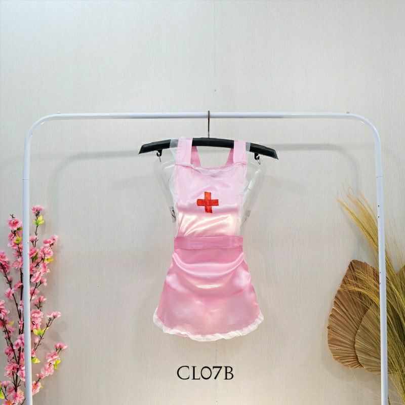 Lingerie Set Suster Sexy / Lingerie Cosplay Satu Set Bando dan CD / Lingerie Seksi Suster Nurse