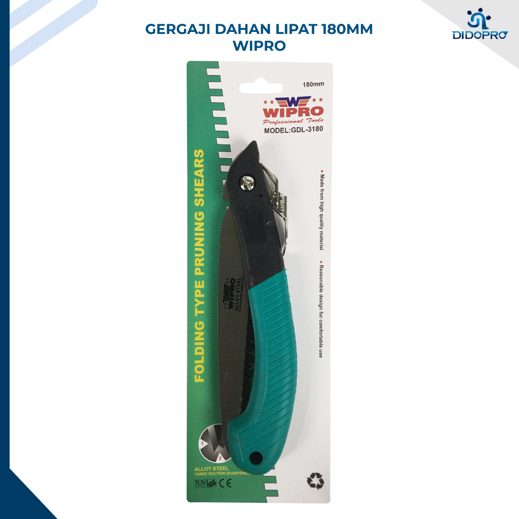 GDL-3180 !!! GERGAJI DAHAN WIPRO MODEL LIPAT UKURAN 180 MM / FOLDING TYPE PRUNING SHEARS