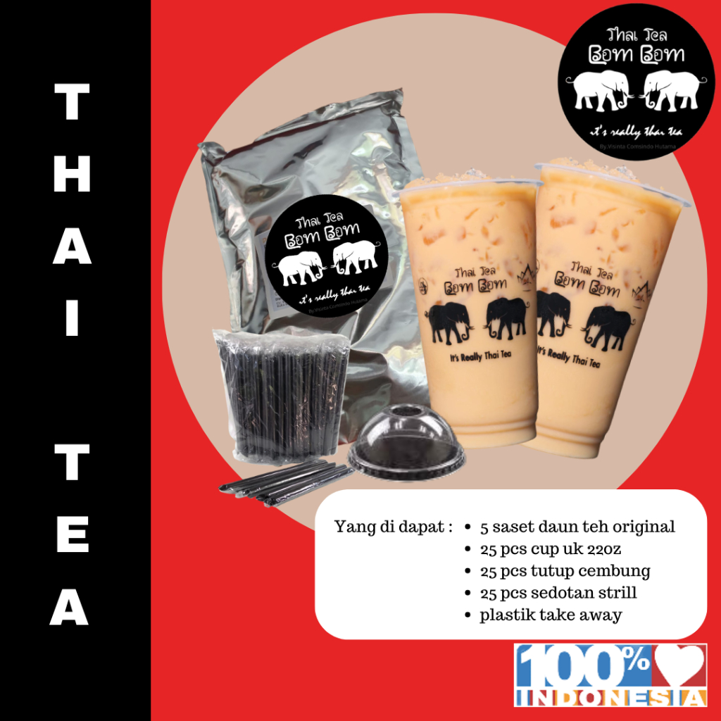 

Thai Tea Original (TEH) - 1 paket - THAI TEA BOM BOM_T.T