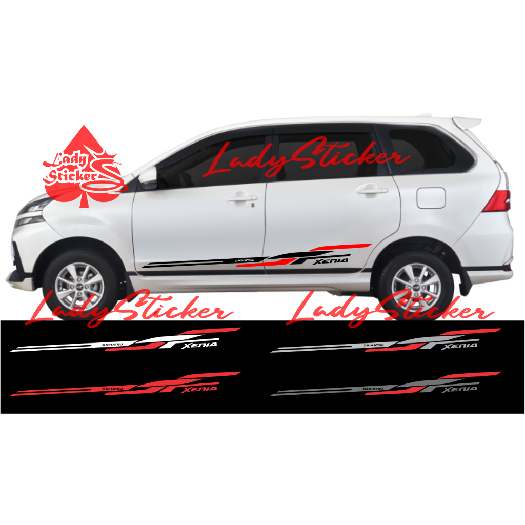 (LADY) Cutting sticker mobil xenia striping sticker mobil daihatsu xenia