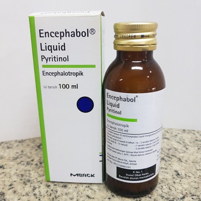 Encephabol Sirup 100 ml Merck / Encephabol Liquid 100 ml Merck / Vitamin Nutrisi Otak