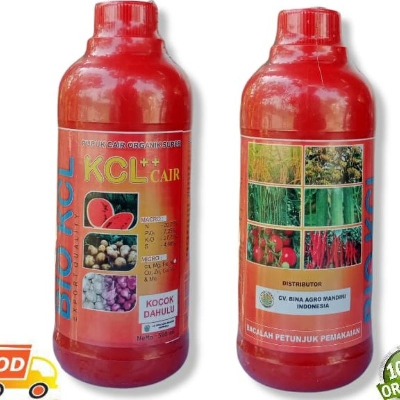 Pupuk Kcl Merah Premium Cair Bio Flore Kemasan 1 Liter