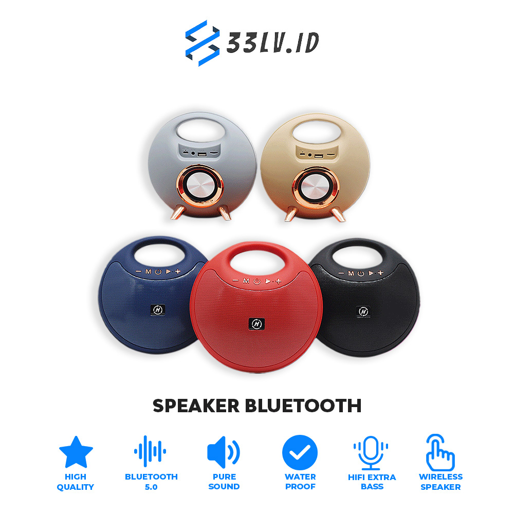 【33LV.ID】Speaker H19 Super Bass Bluetooth Wireless Audio High Quality