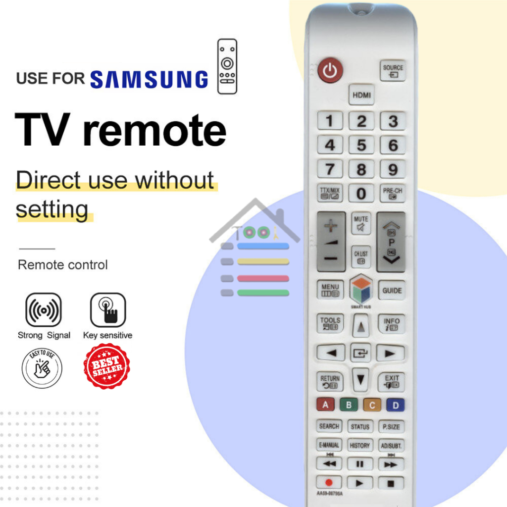 REMOTE TV TABUNG LCD TV SAMSUNG MULTI SMART TV PUTIH AA59-00795A TR