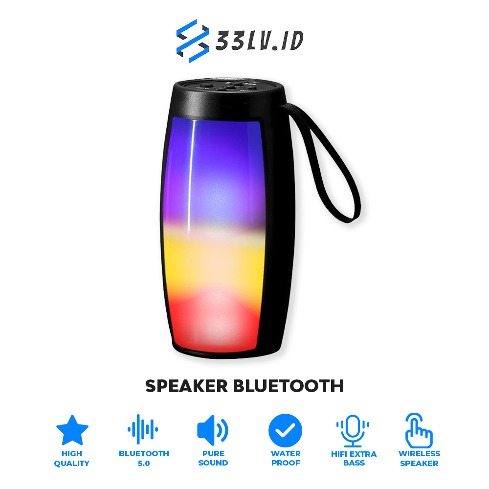 【33LV.ID】Speaker 1202 Bluetooth Lampu LED High Quality