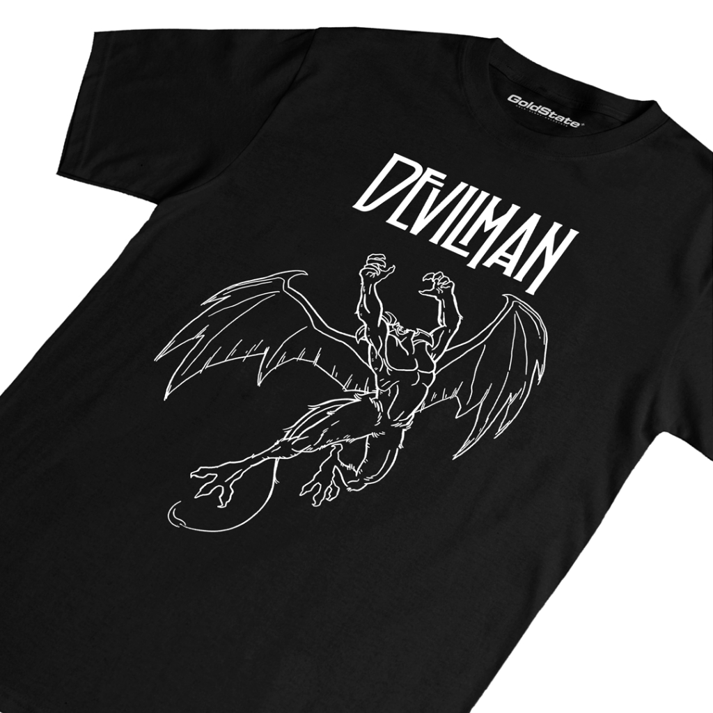 [KAOS ANIME] DEVILMAN - LED ZEPPELIN | DEVILMAN | BAJU ANIME | KAOS HITAM | LED ZEPPELIN | STREETWEA