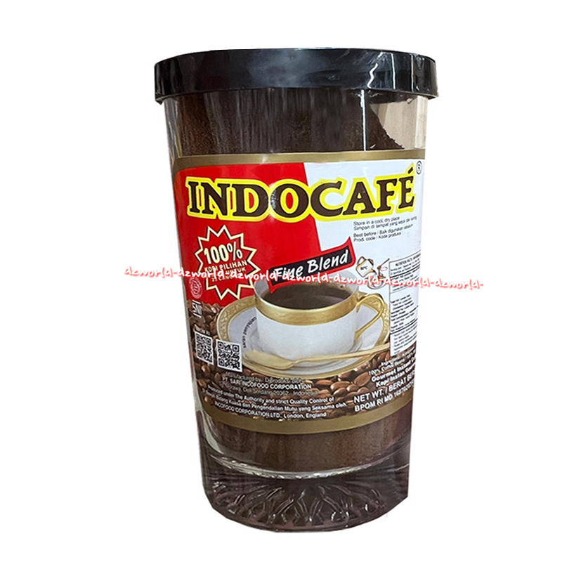 Indocafe Fine Blend 50gr Kopi Bubuk Kemasan Gelas Kopi Granule Kopi Hitam Black Coffee Tanpa Gula Indocape Indo Cafe