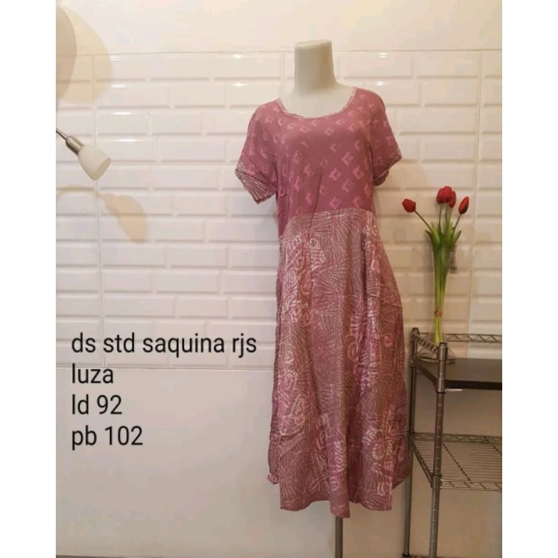 Daster tangan pendek kecil Batik Lu-Za