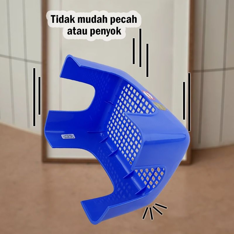 SHINPO Bangku Plastik Sedang 27 x 20 CM Bangku Segi Mundo Squat Bench Bangku Jongkok SPO-SIP-178