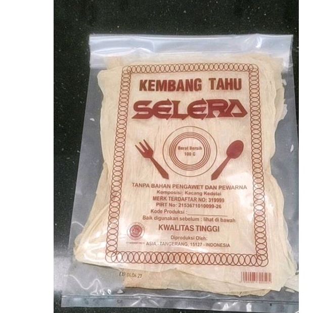 

Kembang Tahu Cap Selera Sendok Garpu 100 gram