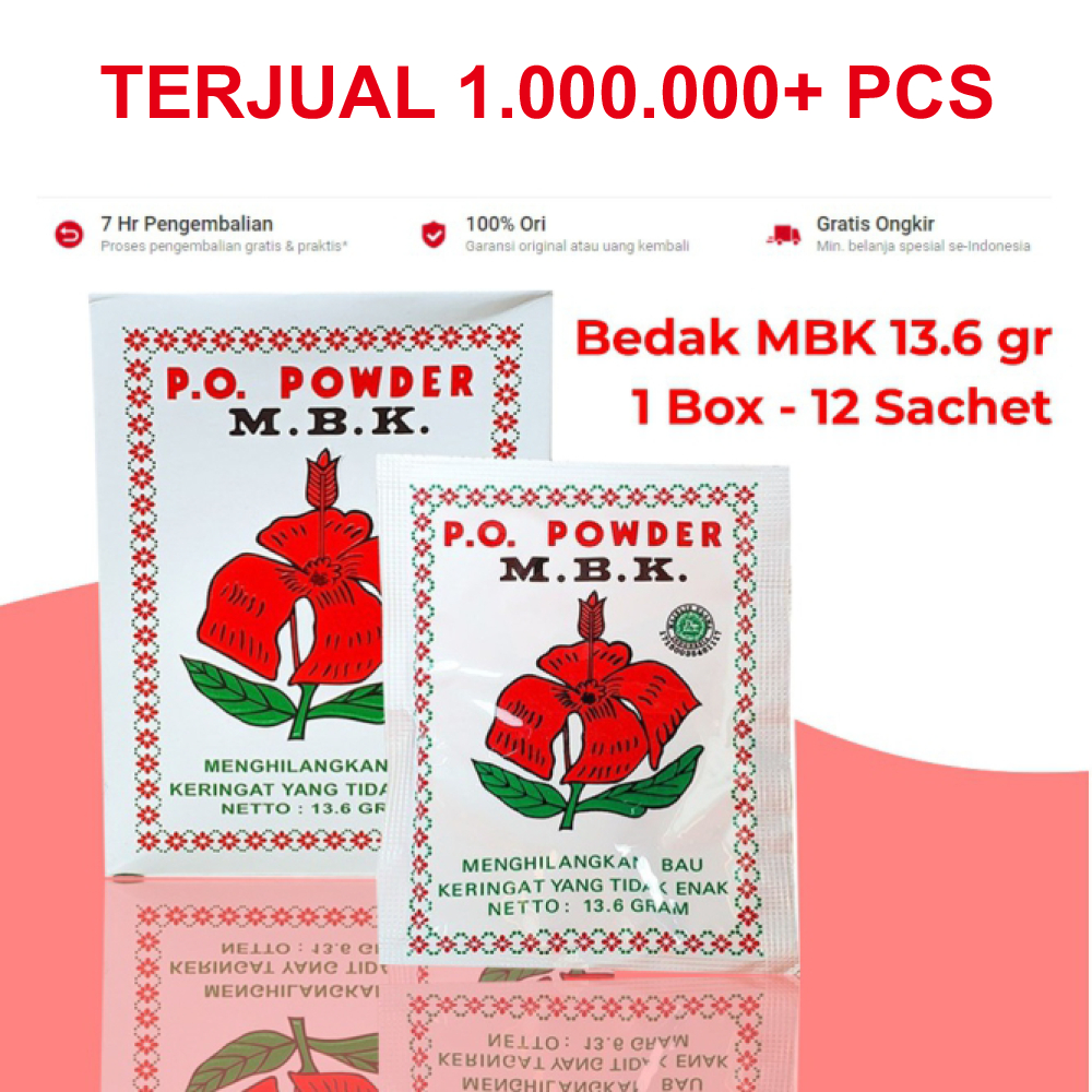 MBK Bedak Sachet 13,6gr Putih Silver