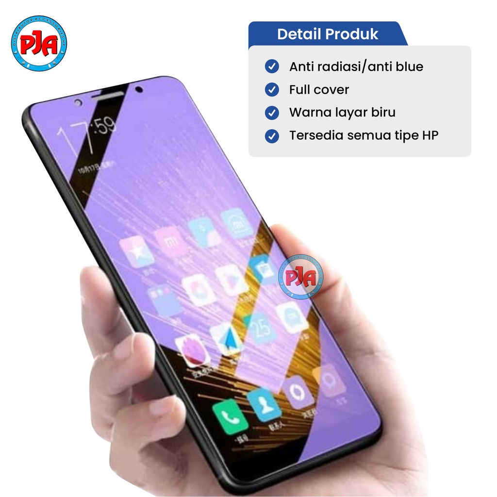 Tempered Glass Anti Gores TG Anti Radiasi Blue Light Full Screen OPPO A37 A37F F1S F5 F7 F9 F11 F11PRO F15 F17 F17PRO F19 F19PRO NEO 9