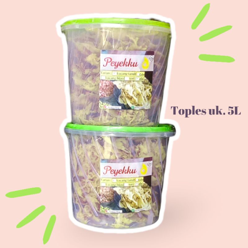 

Peyek varian toples 5 Liter