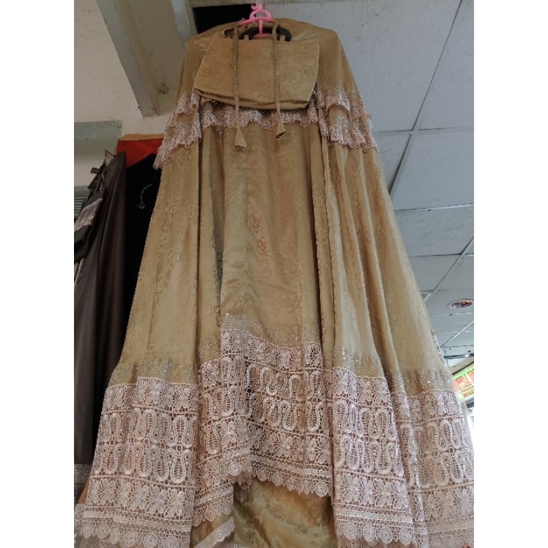 Mukena sutra princes payet,|mukena sutra original renda susun