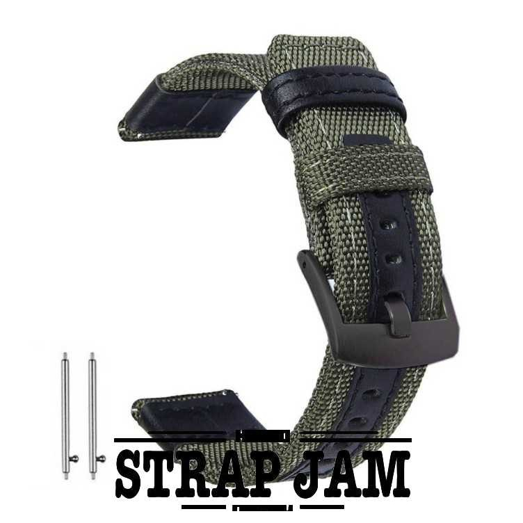 Tali Jam Tangan 22mm Haylou Solar Lite 2023 - Strap Woven Nilon Tebal Quick Release