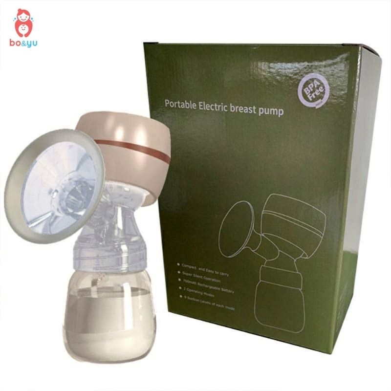 Pompa ASI Elektrik Portable Tanpa Rasa Sakit Painless Rechargeable Single Electric