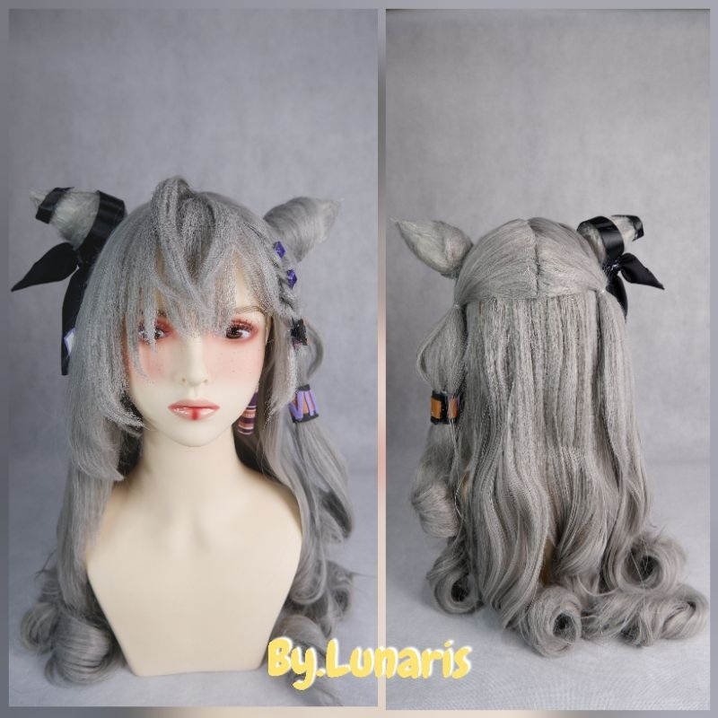 Wig Zeta Hololive ID belum termasuk acc dan anting (sudah termasuk dengan jasa styling wig cosplay)