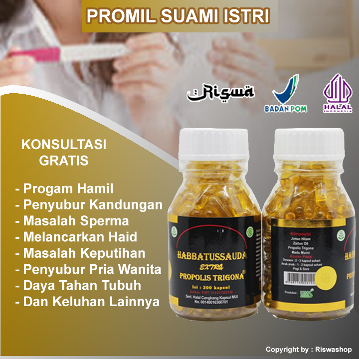 Promil Habbatussauda Extra Propolis Trigona Original 200 Kapsul Progam Hamil Nigpro Oil Minyak Habatusauda