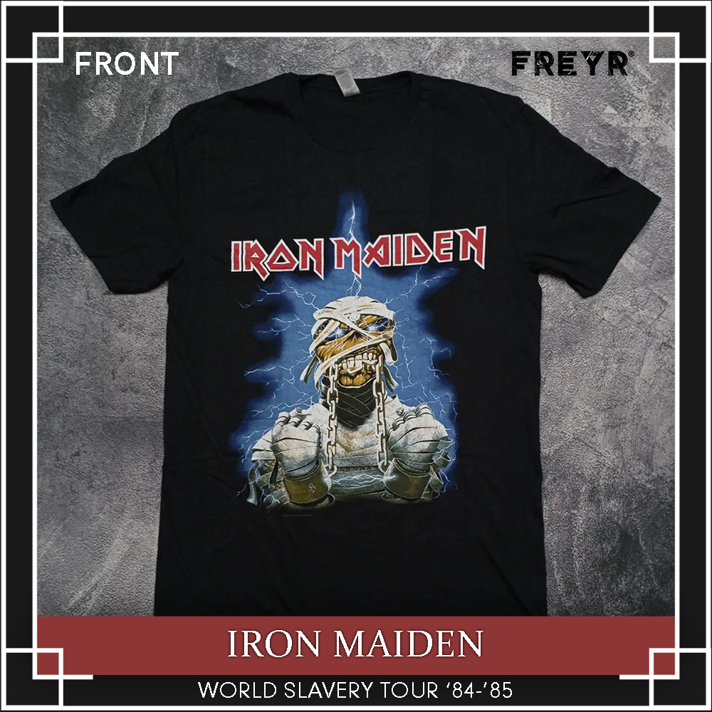 Kaos Band Iron Maiden - World Slavery Tour Original