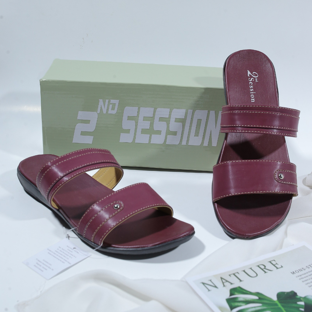 Sandal slide Cewek Nevada Sendal Slop Wanita Teplek Simple Premium Original Wanita terbaru Sandal Slop Cewek Rajut sendal wanita Murah sandal wanita second session terbaru