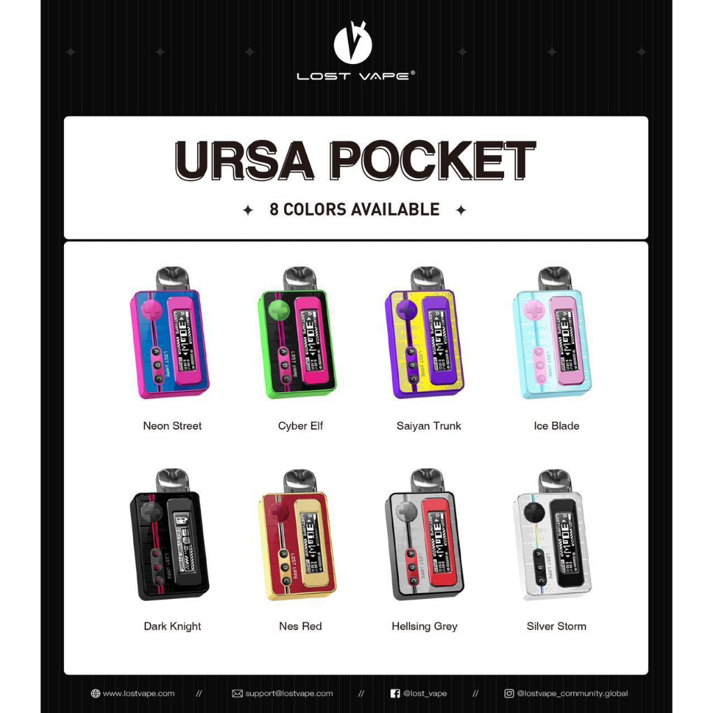 Lost Vape Ursa Pocket 30W 1200mAh Nano Pod Kit Authentic by LostVape - Cyber Elf